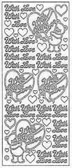 0306 - With Love/Hearts - Starform Stickers