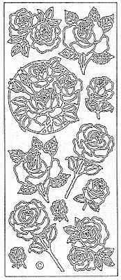0809 - Roses - Starform Stickers