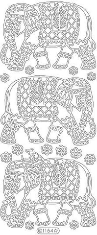 1154 - Asian Elephant - Starform Stickers