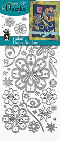 2027 - Stacked Daisy - Dazzles Stickers