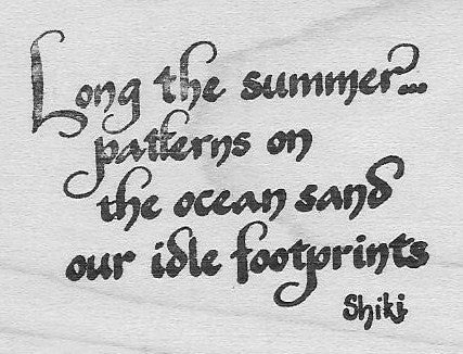 Long The Summer (rubber stamp)