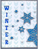 8517sp - Snow Capped Letters - silver pearl - Starform Stickers
