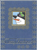 1235k - Snowmen Faces - gold - Elizabeth Craft Designs Stickers