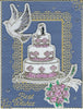 194822j - Wedding Cake/Flowers - gold pearl - JeJe Stickers