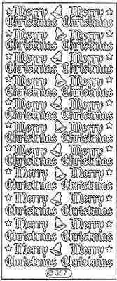 0357 - Merry Christmas (Olde English) - Starform Stickers