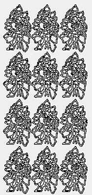 1095j - Flower Bouquet - gold - JeJe Stickers