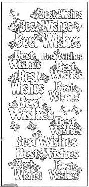 170800 - Best Wishes - JeJe Stickers