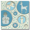 9551gp -  Snowman, Etc - gold pearl - Starform Stickers