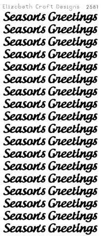 2581 - Season's Greetings - Elizabeth Craft Designs Stickers