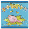 3219gp -Bird - gold pearl - Starform Stickers