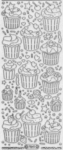 7041 - Small Cupcakes - Starform Stickers