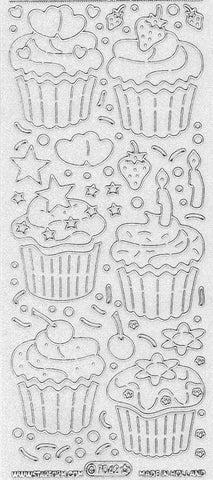 7042 - Large Cupcakes - Starform Stickers