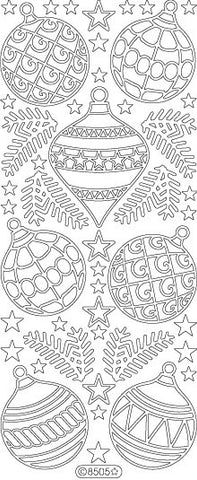 8505 - Christmas Ornaments - Starform Stickers