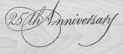 25th Anniversary (rubber stamp)