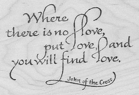 Where There Is No Love (rubber stamp)
