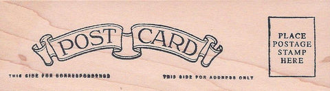 Post Card (rubber stamp)