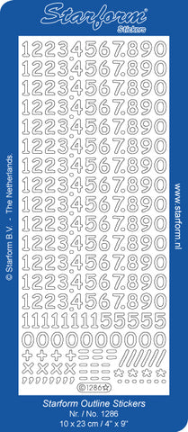 1286 - Numbers - Starform Stickers