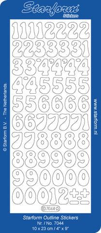 7044 - Numbers - Starform Stickers