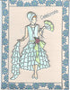 1247s - Vintage Lady - silver - Starform Stickers