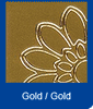 3250j - Heart/Flower Borders - gold - JeJe Stickers