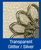 8517sp - Snow Capped Letters - silver pearl - Starform Stickers