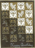 3780j - Decorative Squares - gold - JeJe Stickers