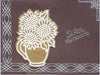 0808s - Flowers - silver - Starform Stickers