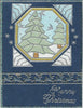 4590j - Christmas Tree Scenery - silver - JeJe Stickers