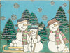 1229 - Snowmen & Trees - Elizabeth Craft Designs Stickers