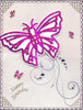 3710 - 4 Large Butterflies - JeJe Stickers