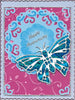 3710 - 4 Large Butterflies - JeJe Stickers