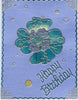 5118k - Flowers - gold - Elizabeth Craft Designs Stickers