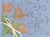 5111k - Tulips - gold - Elizabeth Craft Designs Stickers